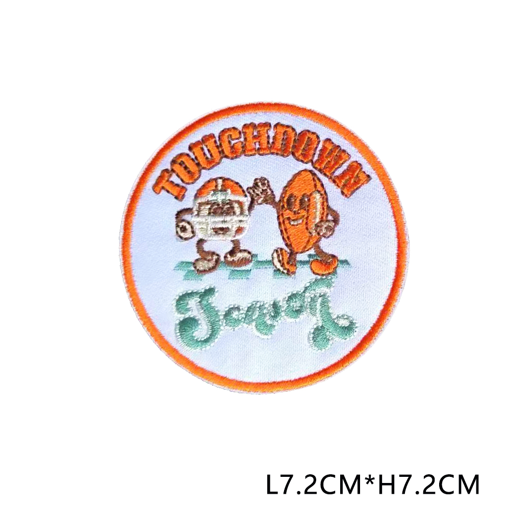 Spieltag Emblem Kleidung Zubehör Abzeichen Aufkleber gestickte Stickerei Aufkleber Aufbügeln Flecken: Langweilig