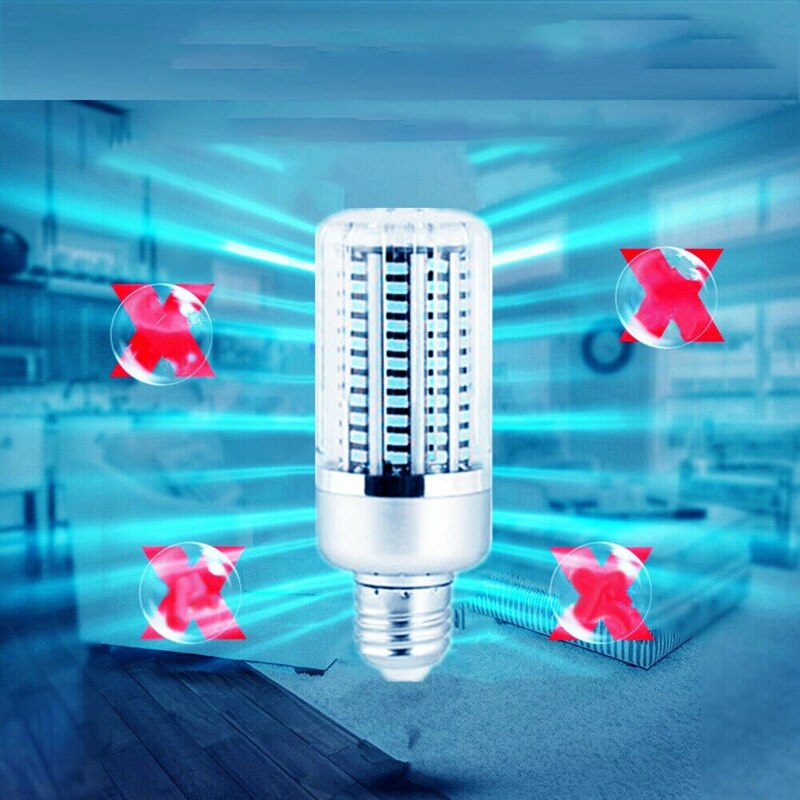 LBER 125*46*46mm 40W 130LED UV Keimtötende Desinfektion Lampe UVC E27 1600LM 50000H Hause ozon Desinfektion Glühbirne