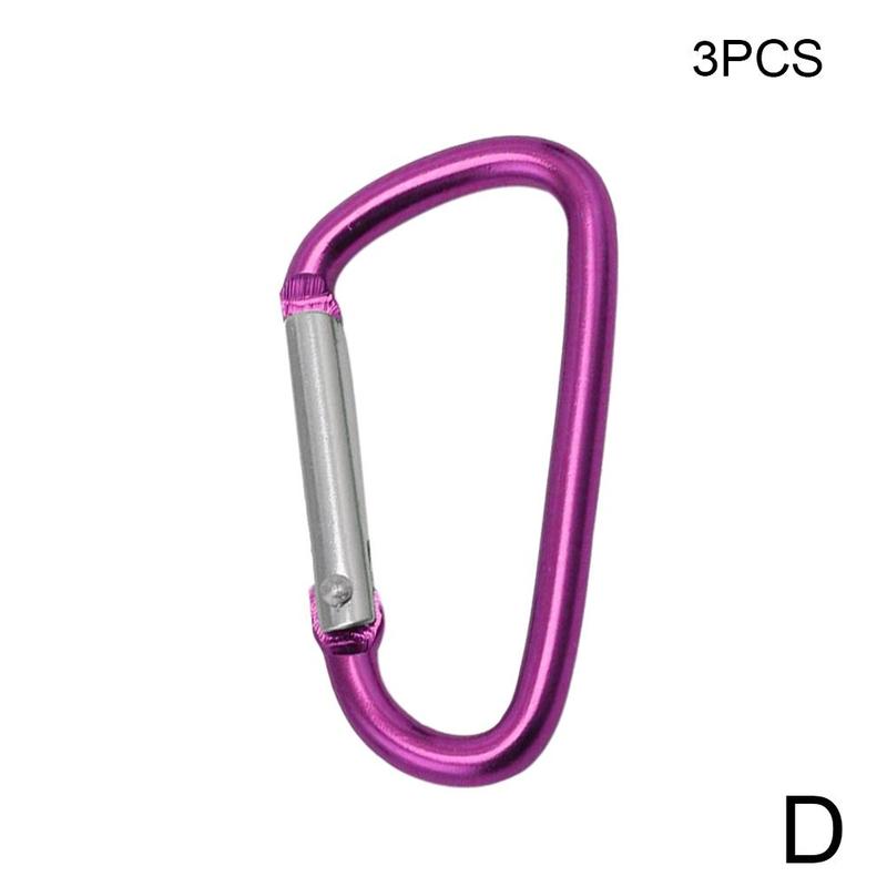 D Clip Carabiner Snap Spring Clasp Hook Keyring Camping Small Keyring Snap Karabiner Carabiner Carabina Hook Locking Clip H5Y1: D