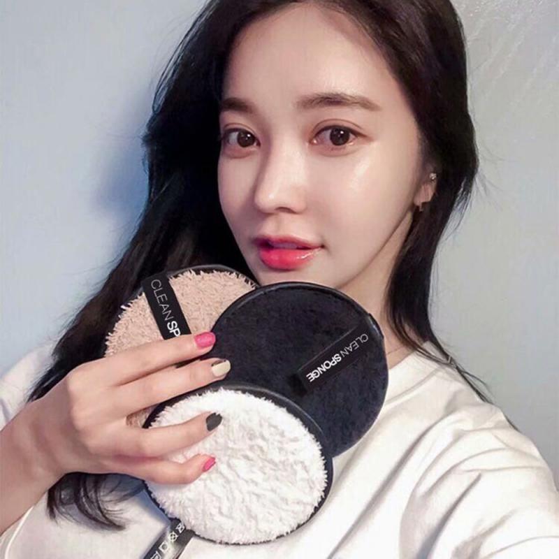Face Cleaner Makeup Remover Cleansing Powder Puff Cotton Pad Light Water-savin Special makeup remover puff for lazy Health skin