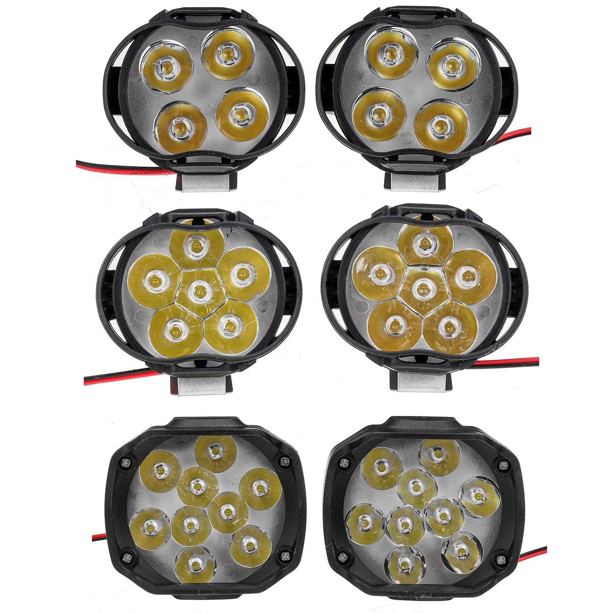 Pari 4/6/9 led 10w sumuvalot ajovalot hakuvalot moottoripyörän ajovalot moottoripyörä ajo sumuvalot+ kytkin