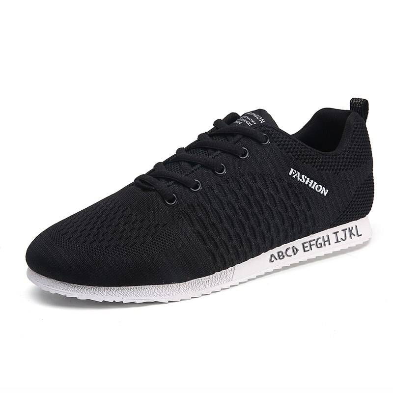 Offre spéciale nouvelles chaussures de Tennis pour hommes respirant baskets Jogging chaussures de Sport confort gymnase Fitness mâle marche Sport chaussures: Black / 10
