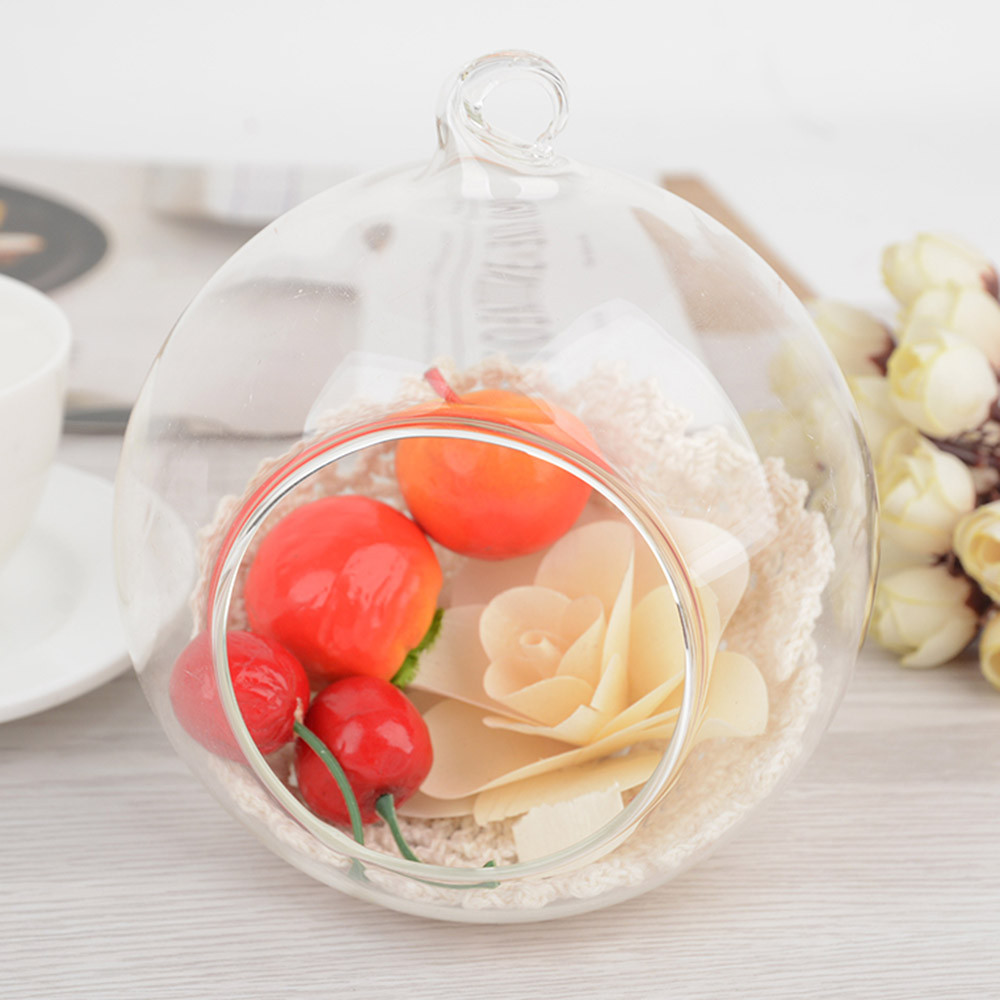 Kristall Runde Glas Hängen Teelicht Kerzenhalter Kerzenhalter Abendessen Dekor Hause Hochzeit Party Abendessen Dekor dekoration maison: C