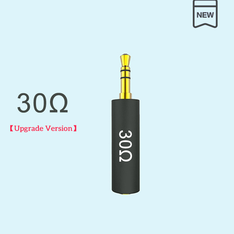 Conductor Earphone Impedance Plug 30/75/150/200/400/600 ohm Noise Cancelling Adapter 3.5mm Resistance Reduce Noise Filter Plug: Khaki