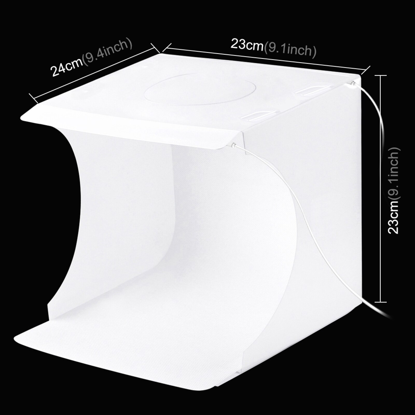 PULUZ 20cm Mini Studio Light Box LED Studio Panel Photo Shooting tenda 6 sfondi Kit Lightbox senza ombra fotografia Soft Box