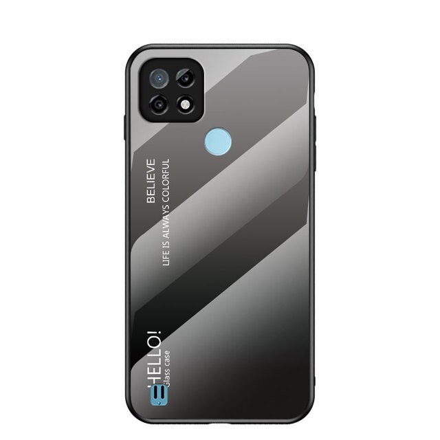 Luxe Gradiënt Gehard Glas Telefoon Case Voor Realme C21 Back Cover Hard Armor Bumper Voor Oppo Realme C21 C 21 6.5 ''RealmeC21: 3