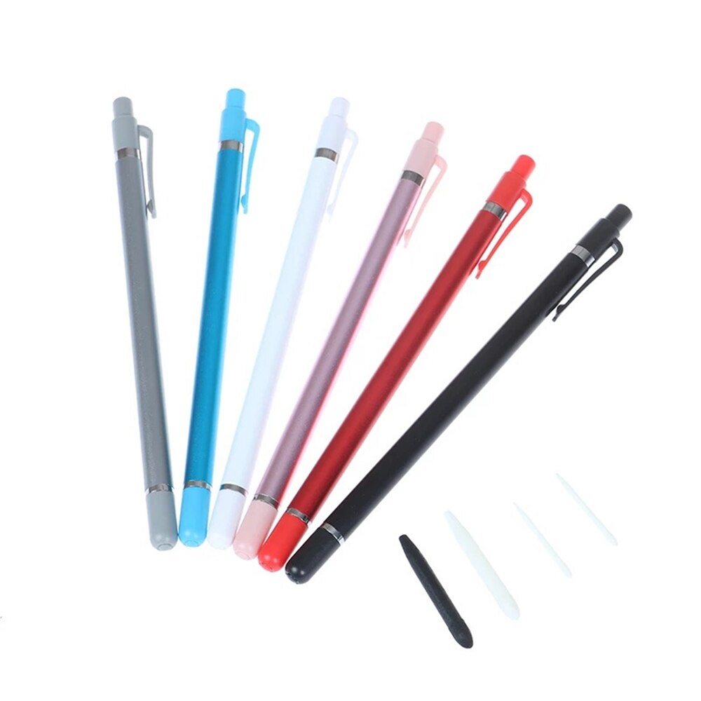 2 In 1 Touch Screen Pen Stylus Dunne Capacitieve Universele Voor Tablet Telefoon Pc