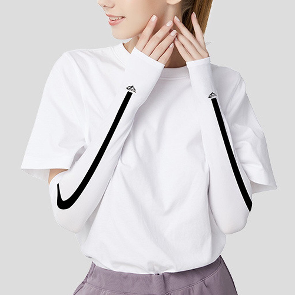 Sports Arm Compression Sleeve Basketball Cycling Arm Warmer Summer Running Soft UV Protection Volleyball Sunscreen Bands #YL5