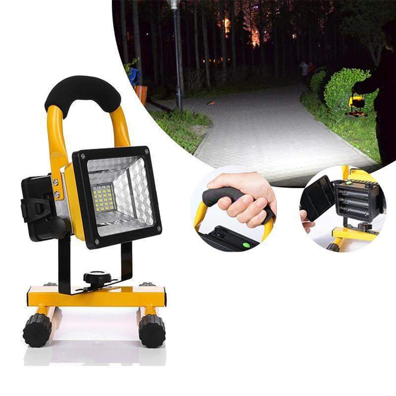 30W Waterproof Flood Light Outdoor 24 Led Reflector Portable 220v Rechargeable Spotlight Floodlight Work Light Construction Lamp