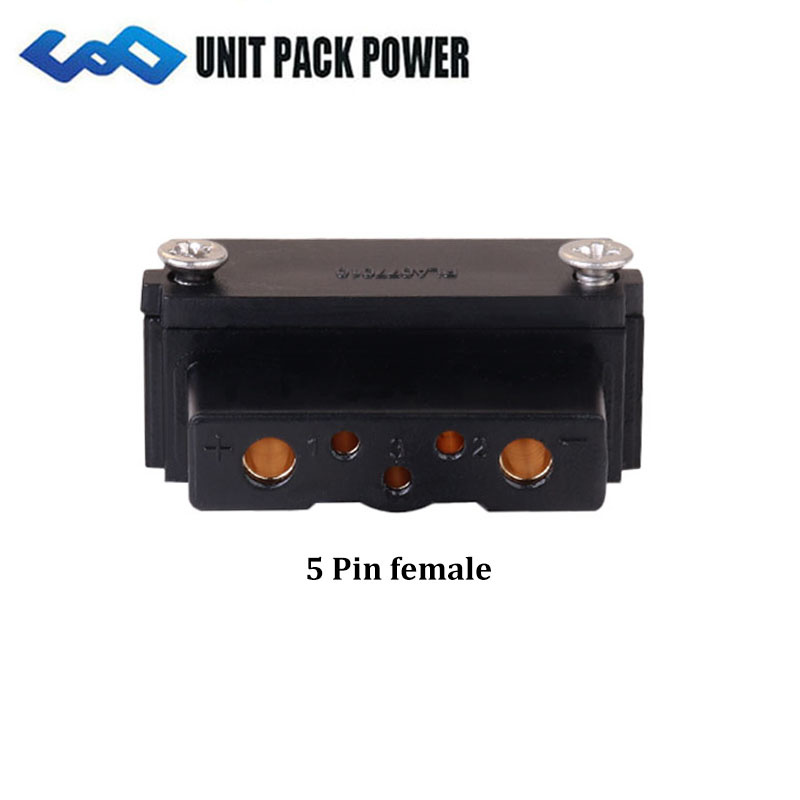 Hailong Ebike Battery Power discharge connector 4pins 5pins Male or Female Battery Base Plate Mouted Parts plug Replacement: Gold