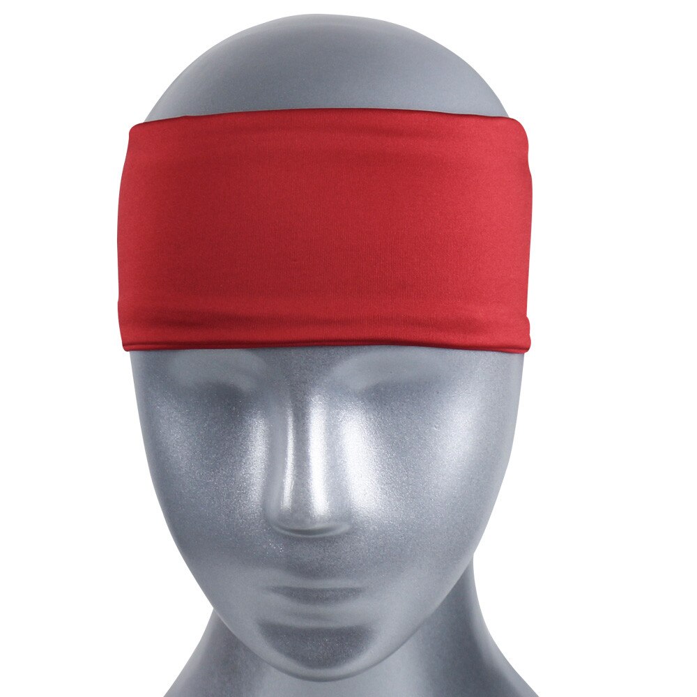 Zomer heren en dames sport zweetband hoofdband yoga fitness hardlopen basketbal antislip zweetbanden hoofdband voor meisjes 40 j 25: Rood