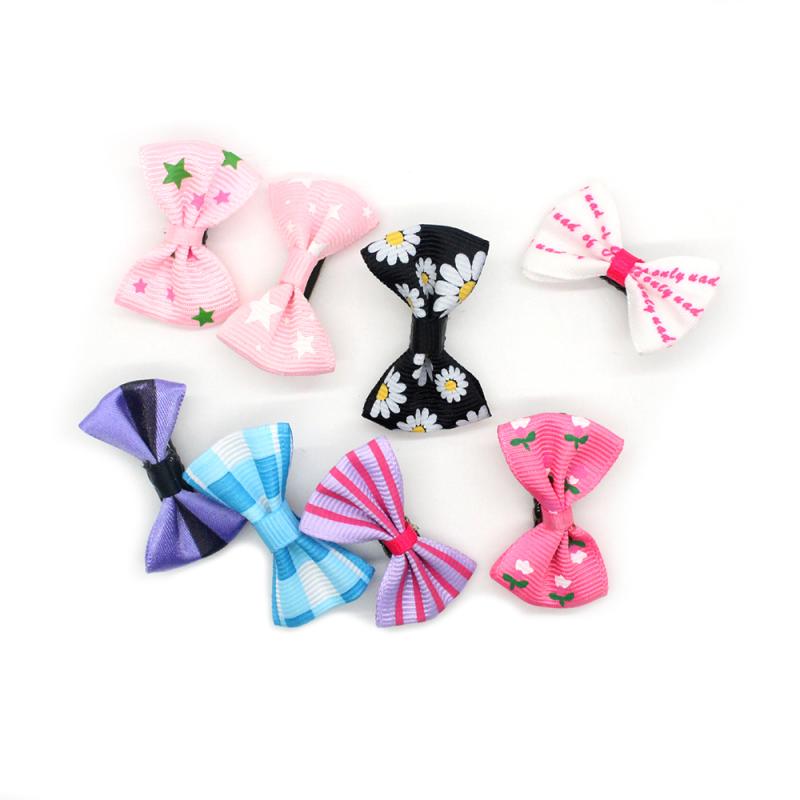 20 stücke Baby Mädchen freundlicher Boutique Bogen Haar Stifte Entenschnabel Clip Stirnband Band Für Haar Zubehör Bogen Knoten freundlicher headwear