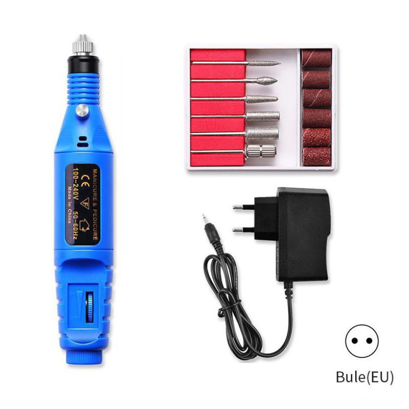 35000Rpm Electric Nail Boor Machine Manicure Boor Machine Pedicure Boor Sterke Nagel Boormachine Salon Nail Boor Machine: 20000 blue / EU