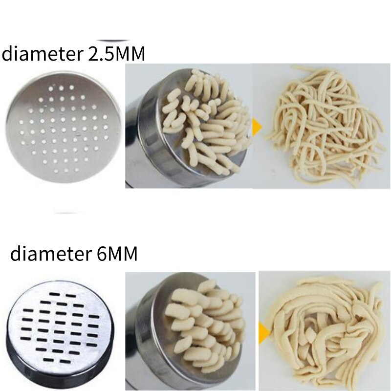Ustensile Cuisine Traditionnel Machine à Pâtes Manuelle En Acier Inoxydable - 5 Moules Inclus - Pour Spaghetti, Fettuccine, Lasagnes Machine Nouilles Fraîches Maison