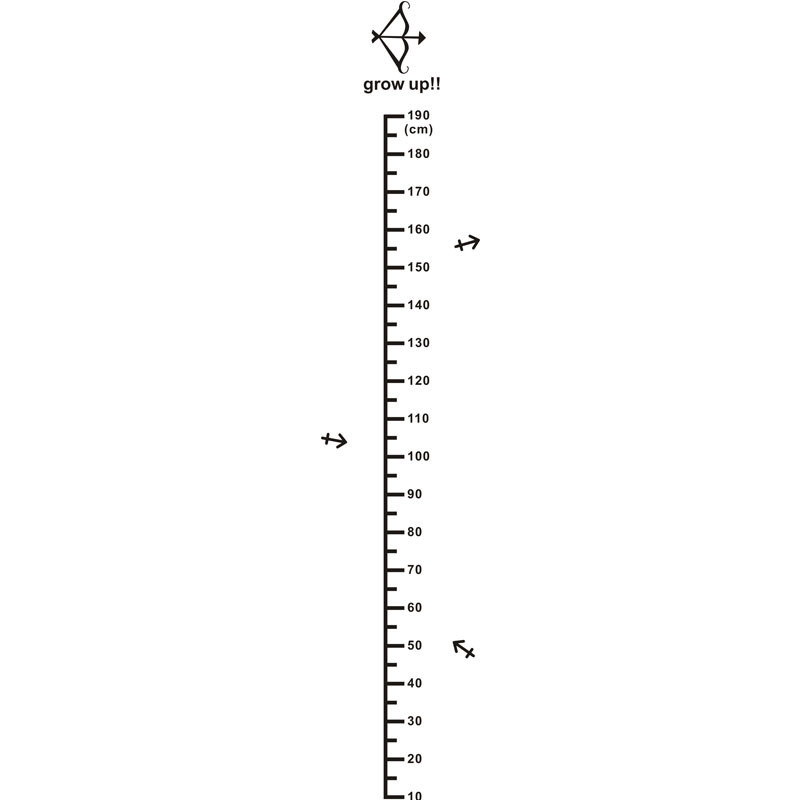 Twelve Constellations Children's Rangefinder 3d Wall Stickers for Kids Rooms Decor Height Ruler Chart Sticker Child Growth Meter: Sagittarius