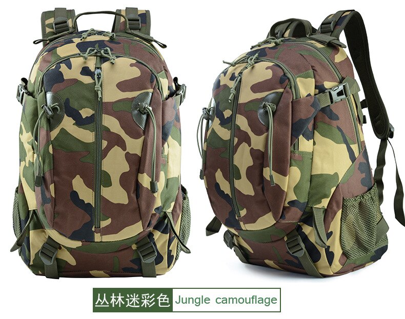 Udendørs camouflage rygsæk vandreture multifunktionel taske bagage rygsæk afslappet cykeltaske guangzhou batch: Jungle camouflage farve