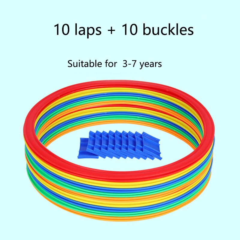 Kinderen Sport Speelgoed Hopscotch Ring Rooster Kleuterschool Leuk Spel Gevoel Training 10 Ronden 10 Gesp Ouder-kind Outdoor speelgoed: B--38CM