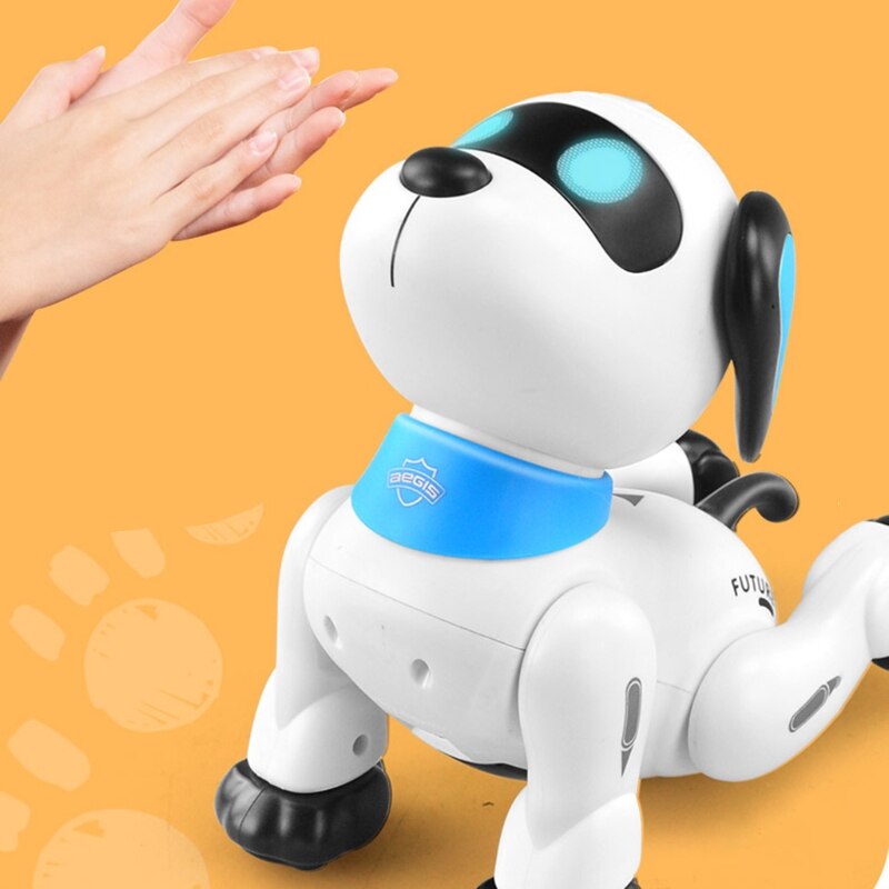 Remote Control Dog RC Robotic Stunt Puppy Voice Control Toys Electronic Pet Dancing Programmable Robot with Sound robot diy