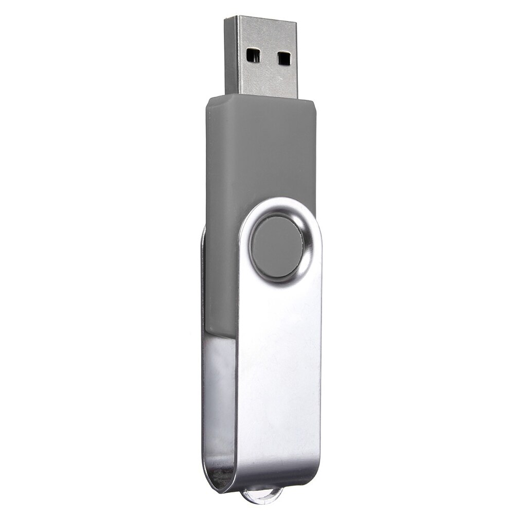 Kleurrijke 64MB Draagbare Roterende USB 2.0 Flash Memory Stick Pen Drive Data Opslag Draaibare U Disk Voor Computer: Grey