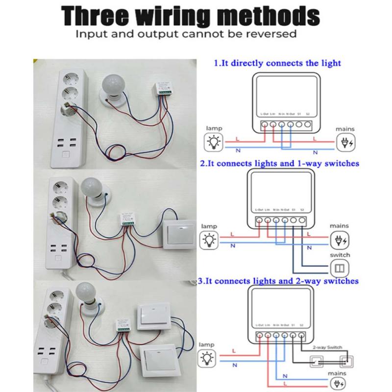 ZigBee 3.0 Smart Switch 16A BRICOLAGE Mini Lumière Relais vanne de Régulation 2 voies Tuya Smart Vie Intelligente APP Travail À Domicile avec Alice Alexa Google Home