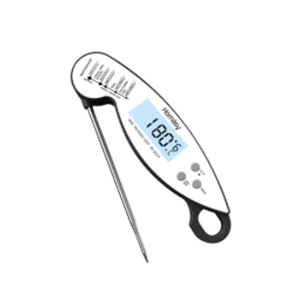 Habor Food Thermometer Digital Kitchen Thermometer Meat Water Milk Cooking Probe BBQ Electronic Oven Waterproof Kitchen Tools: white
