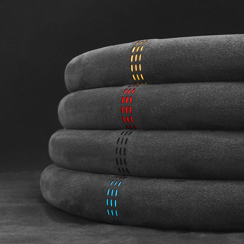 Auto Stuurhoes, Ultra-Dunne, Antislip, D-Vormige Ronde, Ademend, suede Cover Voor Alle Seizoenen Interieur Onderdelen