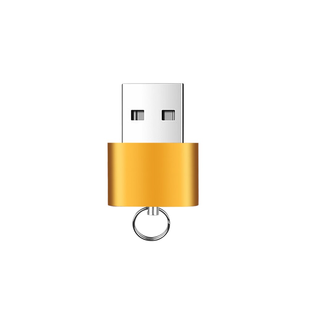 Kebidumei Metal USB 2.0 TF Card Reader Adapter Lightweight Portable Micro SD Memory Card Reader For Laptop PC: Gold