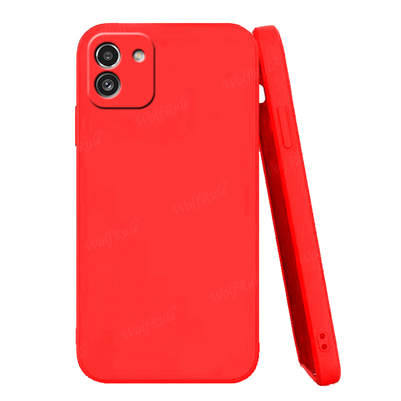 For Cover Samsung Galaxy A03 Case For Samsung A03 Capas ShockProof Phone Bumper TPU Soft Cover For Samsung A03 Core A 03 Fundas: For Samsung A03 / Red