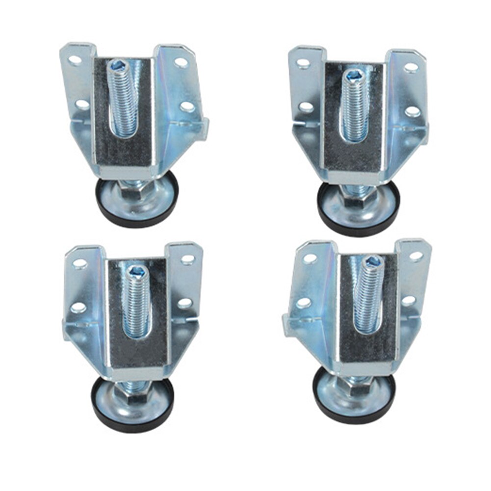 4 stuks zware waterpasvoeten voor thuisgebruik met schroeven, eenvoudig te installeren, schroef op kasten, meubelnivellering, verstelbare tafelpoot, universeel