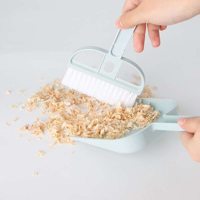 Katze Hamster Kehrschaufel Kleine Besen einstellen Haustier Professionelle Reinigung Werkzeuge Kaninchen Pooper Schaufel Meerschweinchen Wc Besen Zubehör