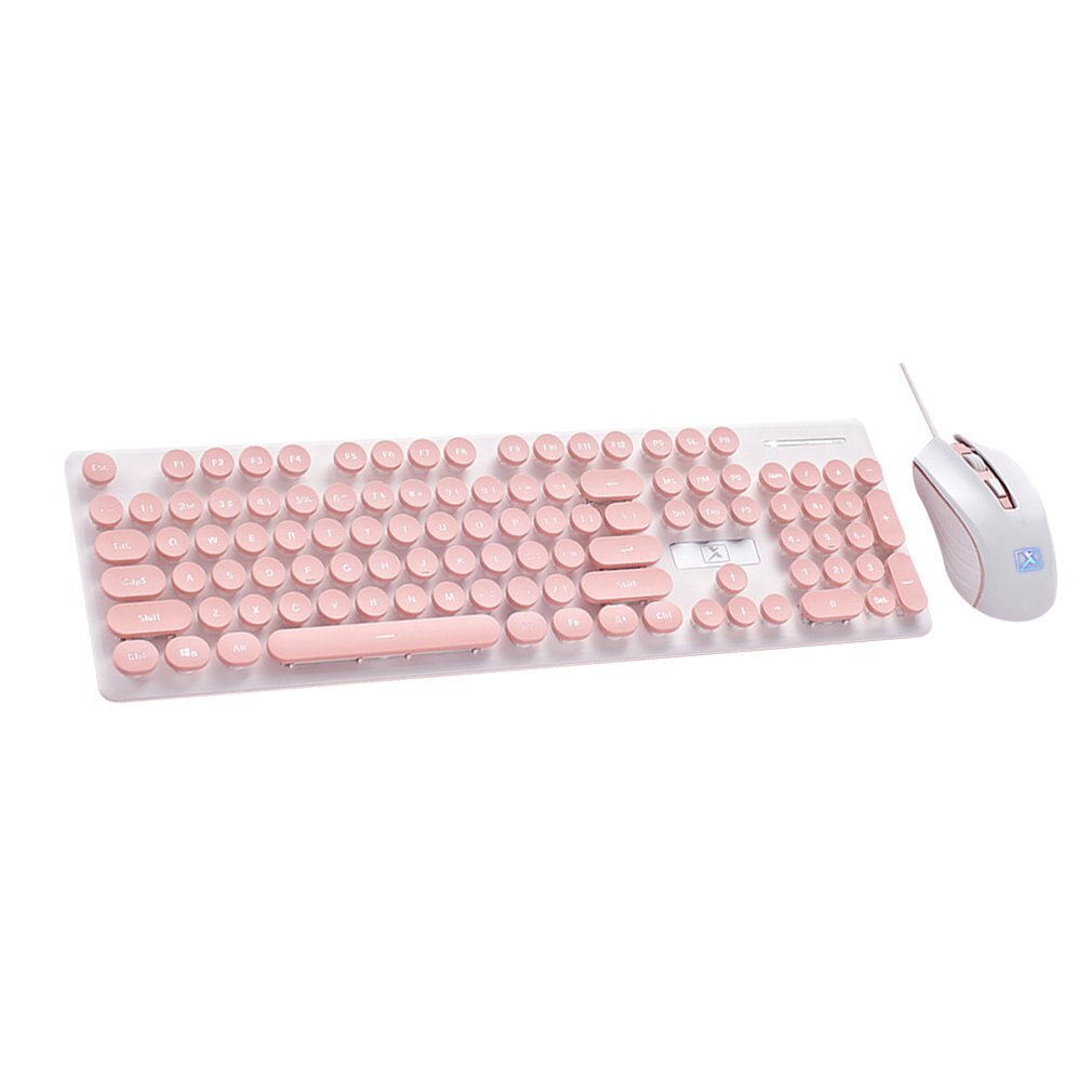 Wireless Mouse Keyboard Set Punk Mechanical Feel Keyboard And Mouse Set Office Business Keyboard Wireless Mouse: Default Title