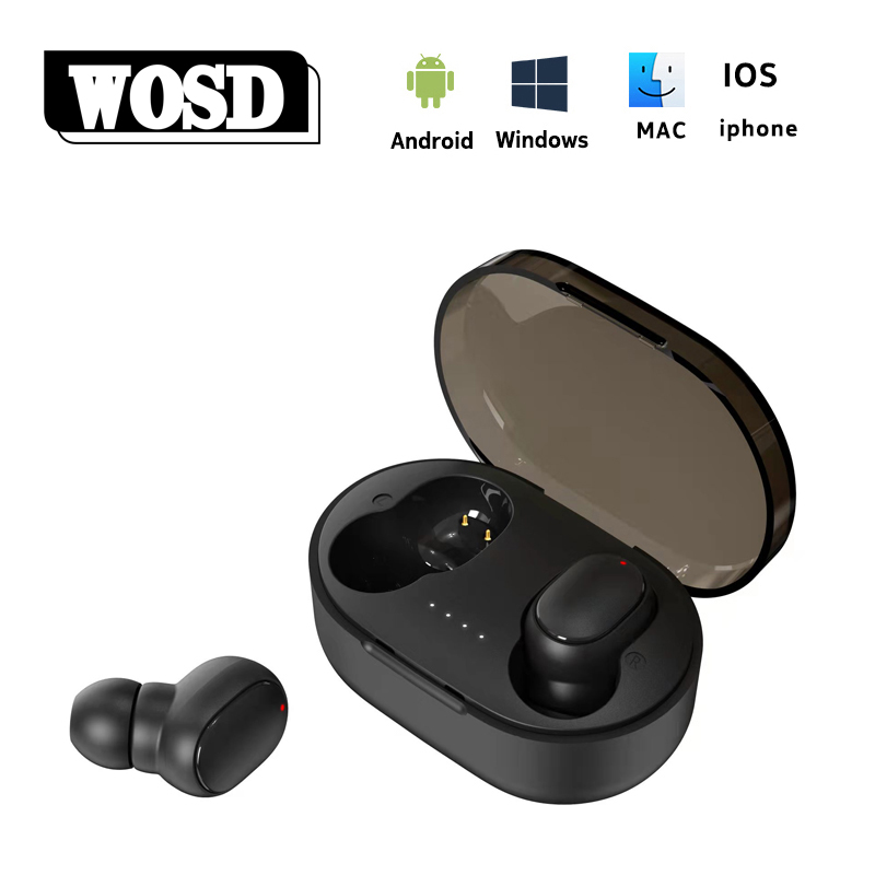 A6R Tws Bass Headset Draadloze Hoofdtelefoon Oortelefoon Sport Mini Stereo In-Ear Voor Xiaomi Huawei Iphone Bluetooth Telefoon Oortjes