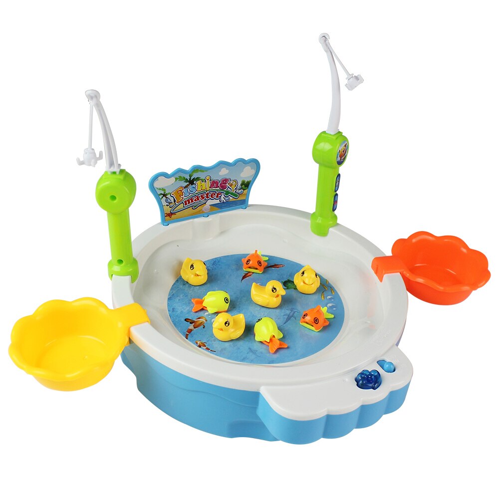 36pcs/lot Fishing Toy with Light Music Fish Rods Electric Learning Educational Toys for Boys Girls Play Fishing Game Outdoor Toy