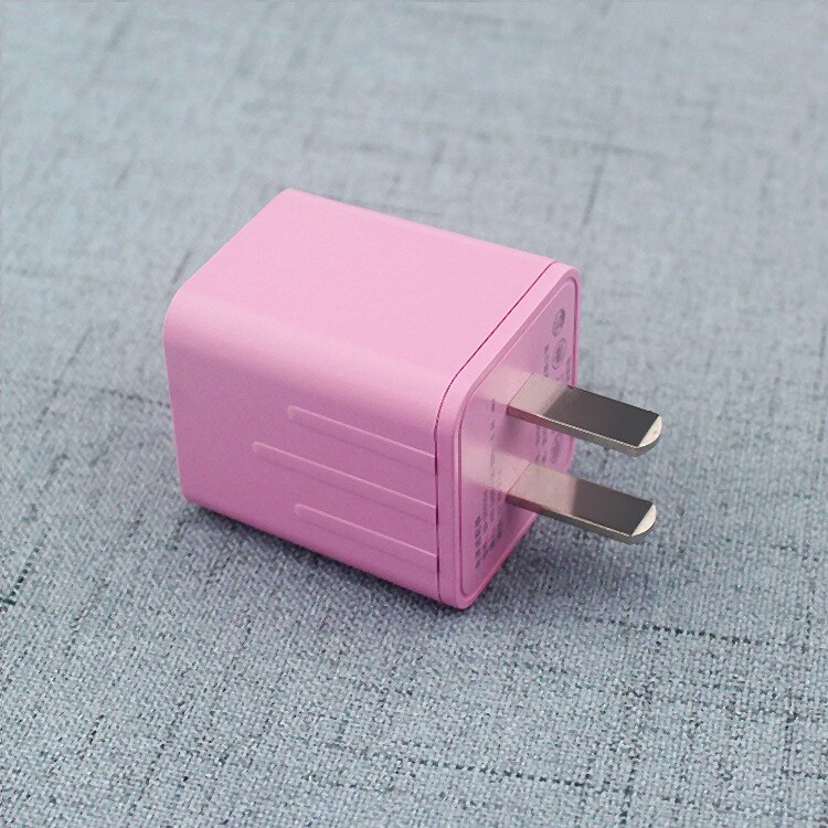 Ons Roze Plug Usb Lader Snel Opladen Voor Telefoon Adapter Voor Huawei Mate 30 Tablet Draagbare Verse Meisje Stijl Muur mobiele Lader