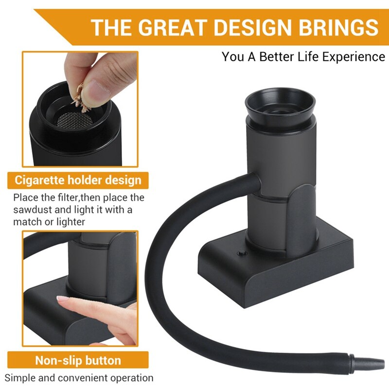 LUDA Portable Food Cold Smoke Generator Molecular Cuisine Smoking Meat Burn Smokehouse Cooking for Grill Smoker