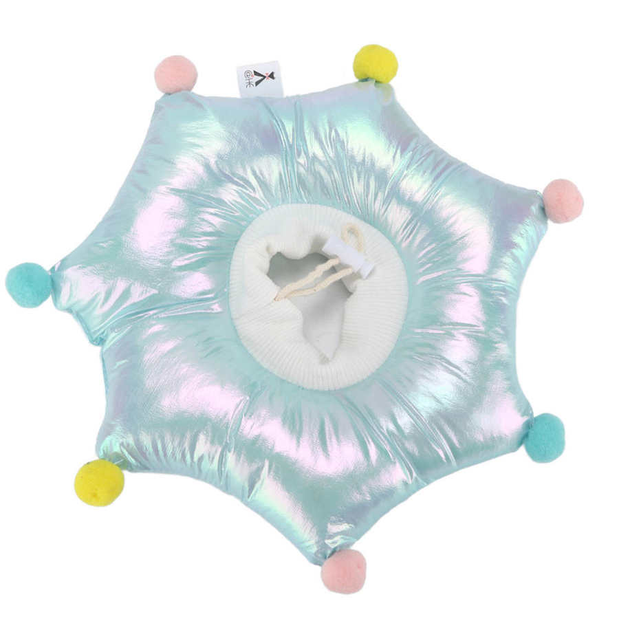 Soft Cat Recovery Collar Waterproof Shrinkable Adjustable Small Hair Ball Filled with Cotton Collar Cat Supplies