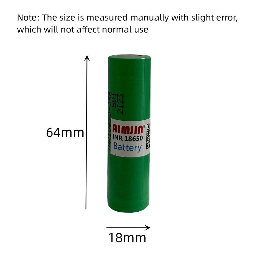 3.6V 2500mAh 18650 Battery For Samsung INR 18650 25R Lithium Lon Battery Replacement External Battery