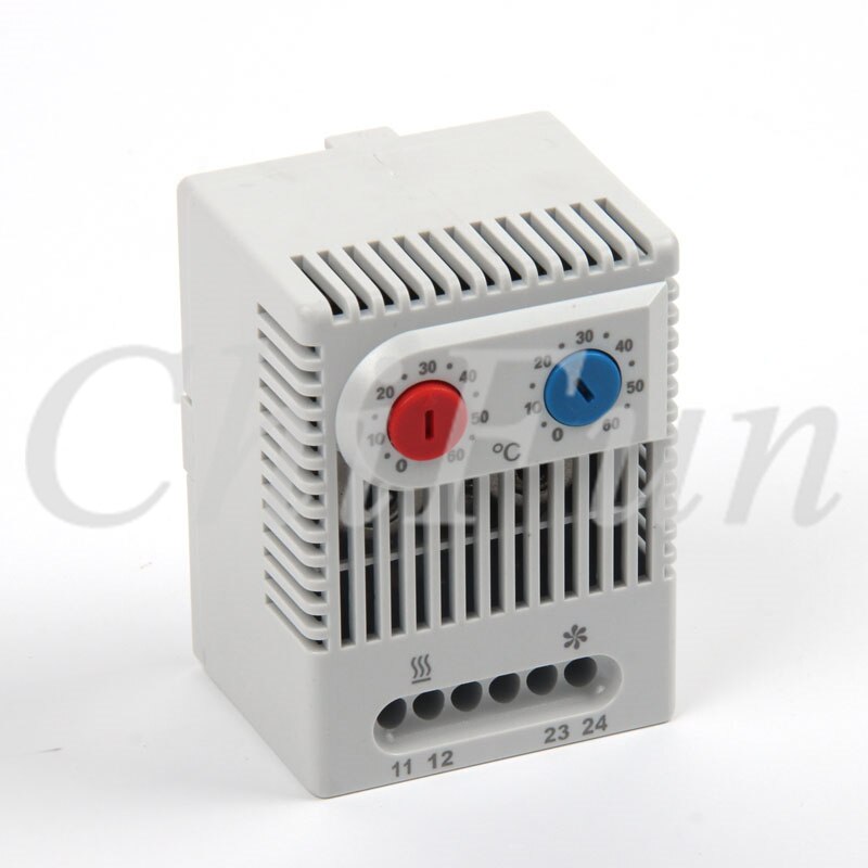 ZR011 Doppio termostato compatto regolabile regolatore di temperatura 0-65 ℃ termostato per il riscaldamento di raffreddamento NC no