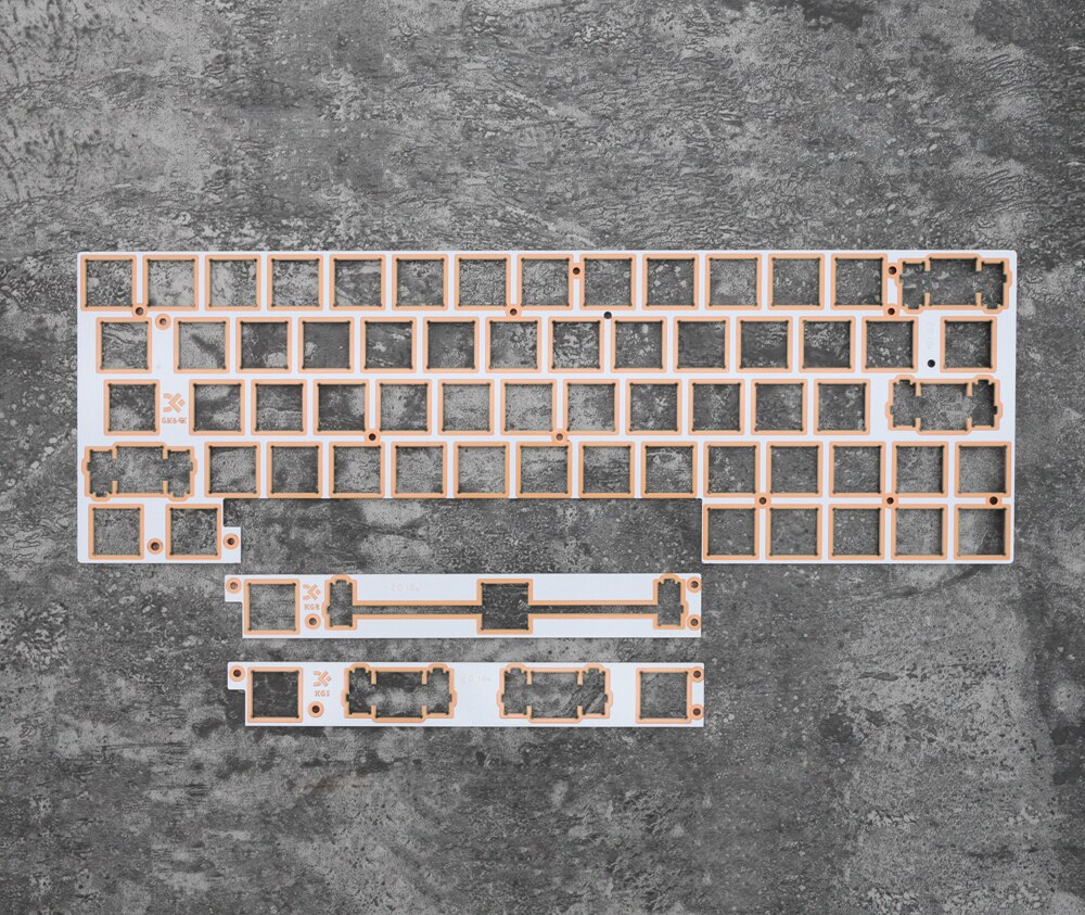 60% Aluminum Mechanical Keyboard glass fiber Plate support gk64 gk64s xd64 xd60 only support plate mount stabilizer