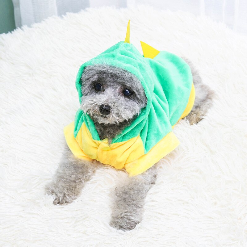 Pet Dog Funny Kleding Dinosaurus Kostuums Teddy Bichon Kleren Schattige Puppy Kleding Kat Kleding