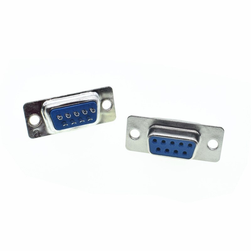 RS232 Serial Port Anschlüsse DB9 Weiblich Männlich Buchse Shell Kunststoff Stecker Stecker 9pin COM Buchse Adapter: DB9 Female Socket