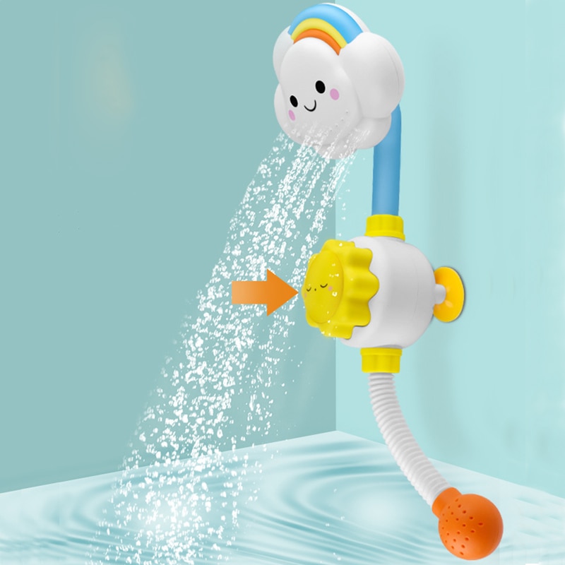 Badelegetøj baby vand spil dyremodel vandhane brusebad hånd / elektrisk vand spray legetøj til børn svømning badeværelse baby legetøj