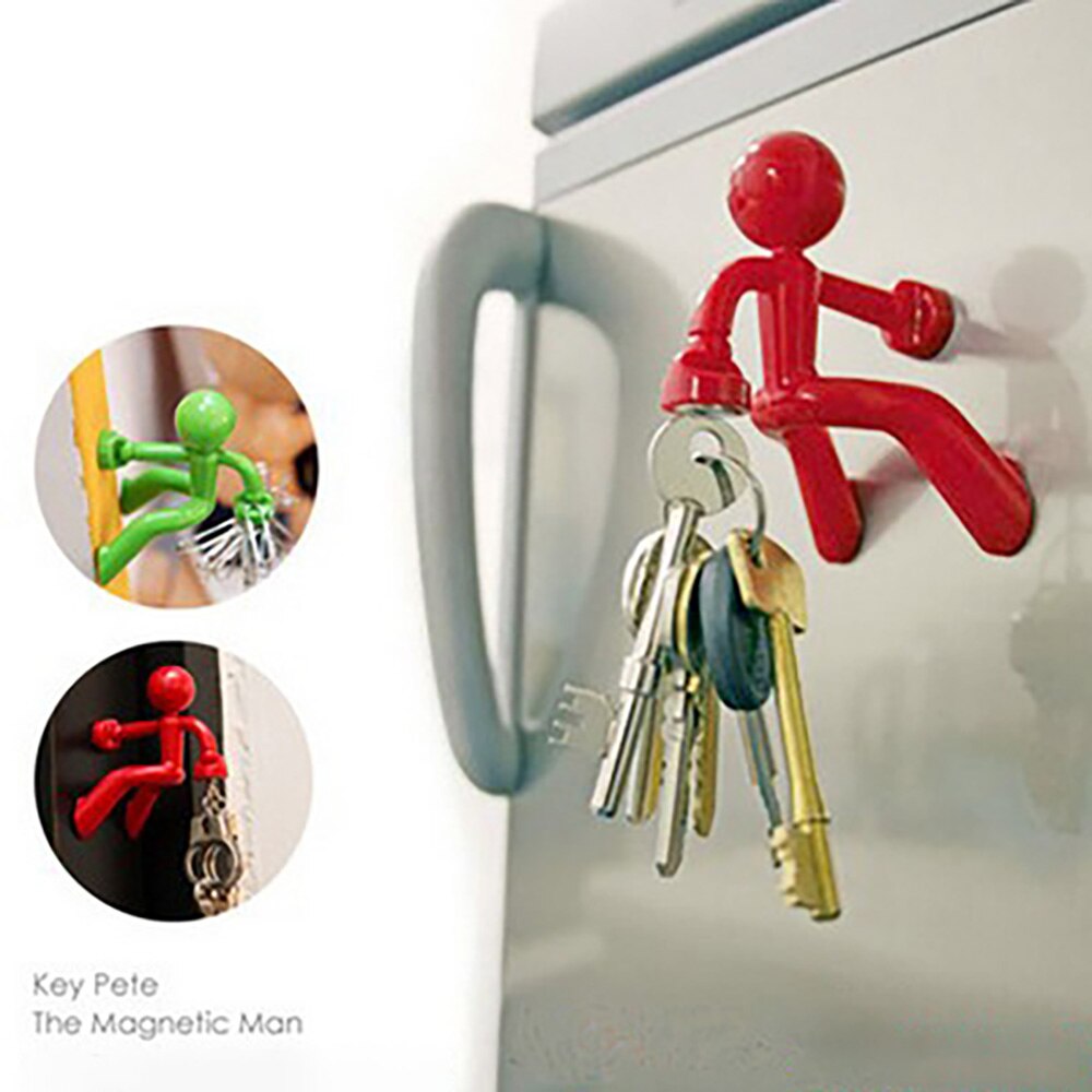 Wall-Klimmen Schurk Haak Sterke Magneet Voor In De Deur Opknoping Sleutelhanger Sterke Magnetische Koelkast Key Hold