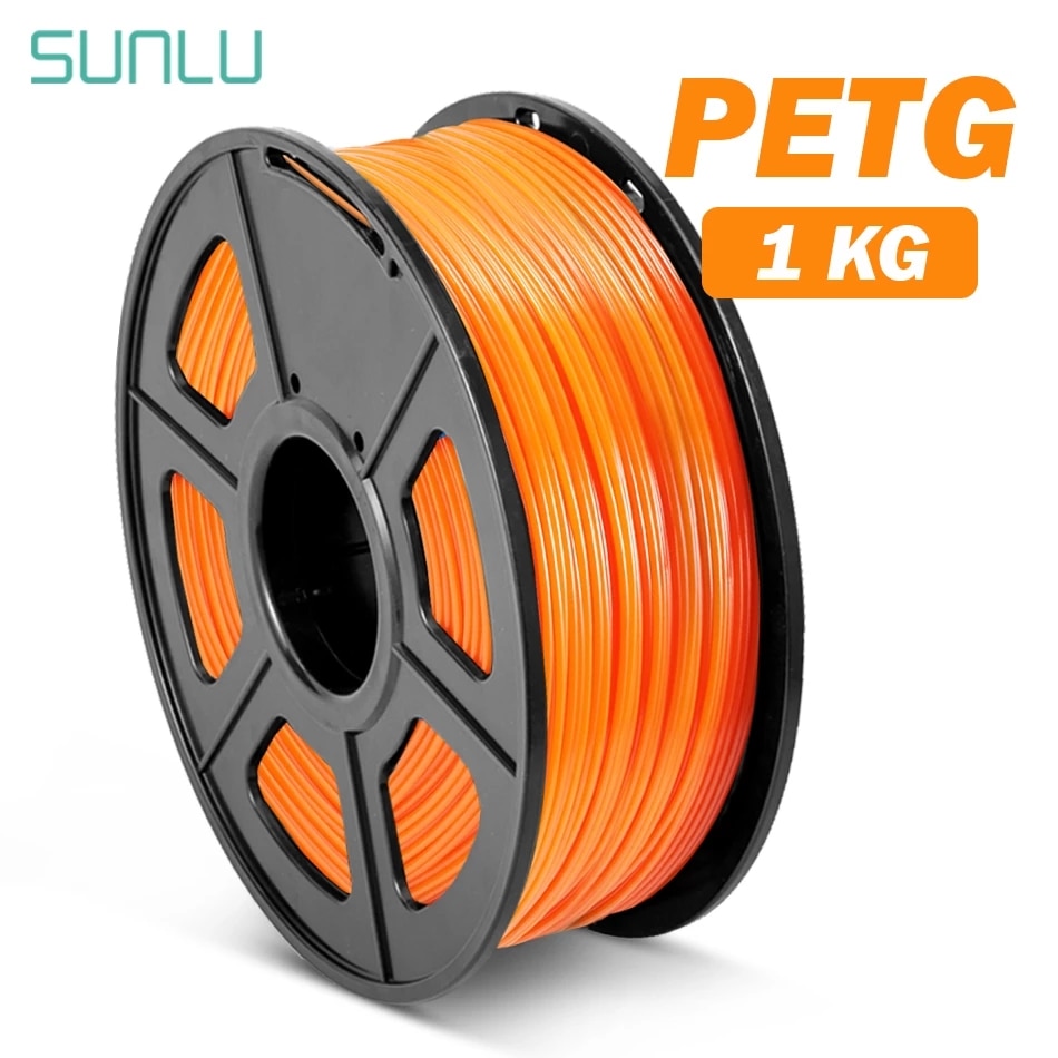 1,75mm 3D Drucker Filament PETG 1KG Mit Spule SUNLU Gewöhnlichen PETG Filament 100% Keine Bubblle 395M/rolle