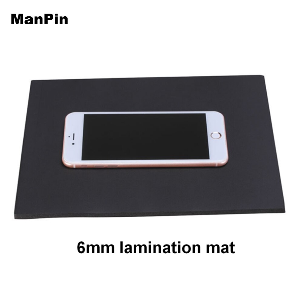 Almohadilla de goma para máquina de laminación OCA, esterilla de esponja laminada, herramienta de reparación de pantalla táctil LCD para iPhone, Samsung, iPad, 8mm, 6mm: 6mm