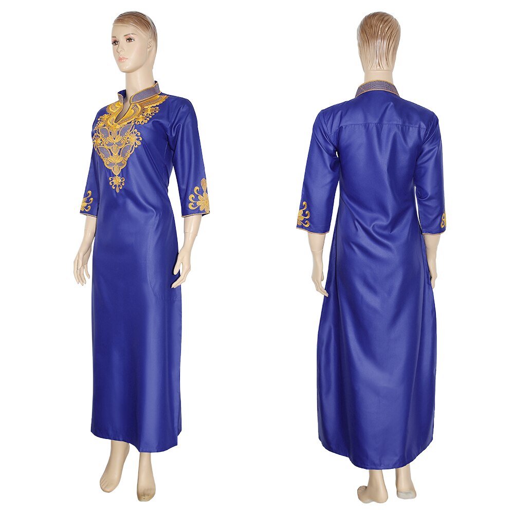 MD Afrikanische Kleider Für Frauen Bazin Dashiki Afrikanische frauen Lange Kleider Traditionellen Südafrika Kleidung Damen Stickerei Kleid