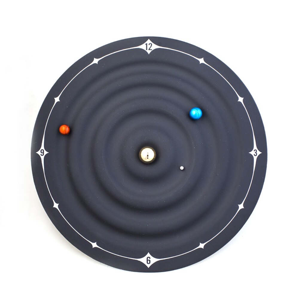 Table Clock Modern Orbit Galaxy Magnetic Clocks Planet Ball Desk Watch Wall Mounted or Desktop Home Decor 8 inch