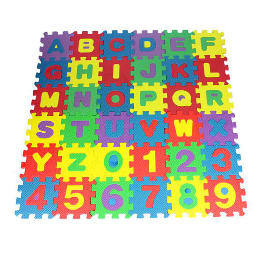 36 stks/set Baby Kind Aantal Alfabet Puzzel Foam Wiskunde Educatief Mat Speelgoed Puzzel Schuim Vloer Spelen Matten