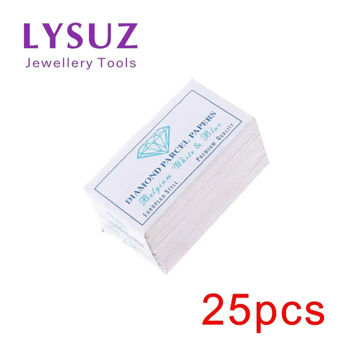Diamond Parcel Paper Gemstone White And Blue Jewelry Packing Gem Stone Storing Pack Gemologist: WHITE