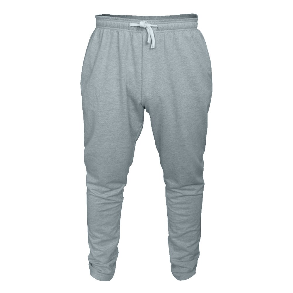 Pantalones de gimnasio para hombre culturismo entrenamiento Fitness ejercicio Slim Fit pantalones de algodón bolsillos gris negro ropa músculo vivo: L / Gray